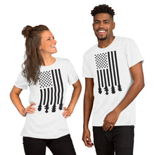 Load image into Gallery viewer, Bluegrass Flag Stocks in Black- Unisex Short Sleeve