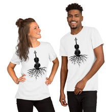 Load image into Gallery viewer, Fiddle Roots in Black- Unisex Short Sleeve