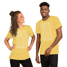 Load image into Gallery viewer, Bow Flag in White- Unisex Short Sleeve