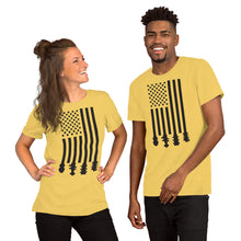 Load image into Gallery viewer, Bluegrass Flag Stocks in Black- Unisex Short Sleeve