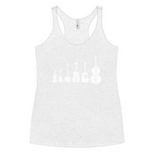 Load image into Gallery viewer, Bluegrass Instruments in White- Women's Racerback Tank