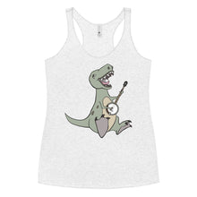 Load image into Gallery viewer, T-Rex Plays Banjo- Women's Racerback Tank