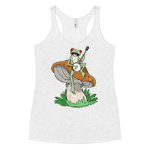 Load image into Gallery viewer, Frog Plays Banjo- Women's Racerback Tank