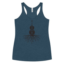 Load image into Gallery viewer, Upright Bass Roots in Blank- Women's Racerback Tank