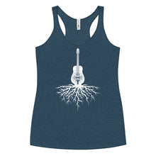 Load image into Gallery viewer, Dobro Roots in White- Women's Racerback Tank