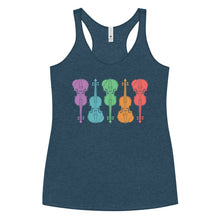 Load image into Gallery viewer, Colorful Fiddles- Women's Racerback Tank