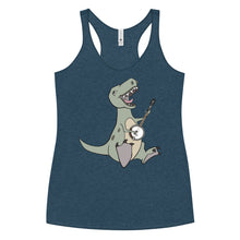Load image into Gallery viewer, T-Rex Plays Banjo- Women's Racerback Tank