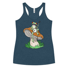 Load image into Gallery viewer, Frog Plays Banjo- Women's Racerback Tank