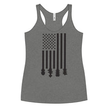 Load image into Gallery viewer, Flag Stocks in Blank- Women's Racerback Tank