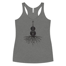 Load image into Gallery viewer, Upright Bass Roots in Blank- Women's Racerback Tank