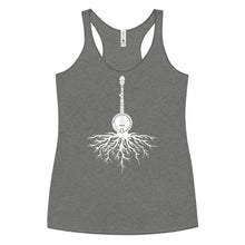 Load image into Gallery viewer, Banjo Roots in White- Women's Racerback Tank
