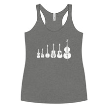 Load image into Gallery viewer, Bluegrass Instruments in White- Women's Racerback Tank