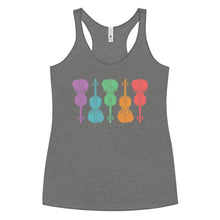 Load image into Gallery viewer, Colorful Fiddles- Women's Racerback Tank
