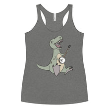 Load image into Gallery viewer, T-Rex Plays Banjo- Women's Racerback Tank