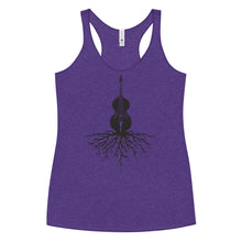 Load image into Gallery viewer, Upright Bass Roots in Blank- Women's Racerback Tank