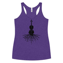 Load image into Gallery viewer, Fiddle Roots in Blank- Women's Racerback Tank