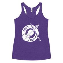 Load image into Gallery viewer, Don't Fret It in White- Women's Racerback Tank
