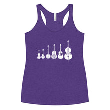 Load image into Gallery viewer, Bluegrass Instruments in White- Women's Racerback Tank
