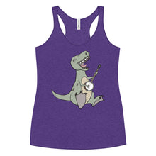 Load image into Gallery viewer, T-Rex Plays Banjo- Women's Racerback Tank