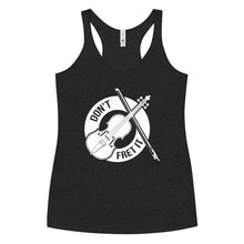 Load image into Gallery viewer, Don't Fret It in White- Women's Racerback Tank