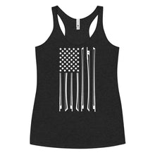 Load image into Gallery viewer, Bow Flag in White- Women's Racerback Tank