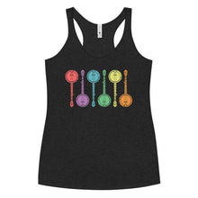 Load image into Gallery viewer, Colorful Banjos- Women's Racerback Tank