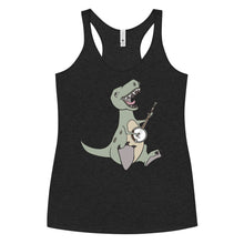 Load image into Gallery viewer, T-Rex Plays Banjo- Women's Racerback Tank