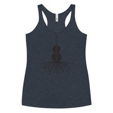 Load image into Gallery viewer, Upright Bass Roots in Blank- Women's Racerback Tank