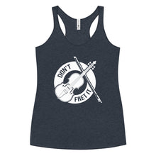 Load image into Gallery viewer, Don't Fret It in White- Women's Racerback Tank