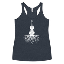Load image into Gallery viewer, Fiddle Roots in White- Women's Racerback Tank
