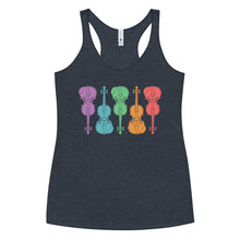 Load image into Gallery viewer, Colorful Fiddles- Women's Racerback Tank