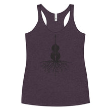 Load image into Gallery viewer, Upright Bass Roots in Blank- Women's Racerback Tank