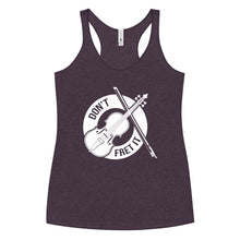 Load image into Gallery viewer, Don't Fret It in White- Women's Racerback Tank
