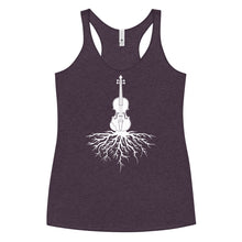 Load image into Gallery viewer, Fiddle Roots in White- Women's Racerback Tank