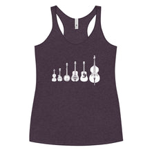Load image into Gallery viewer, Bluegrass Instruments in White- Women's Racerback Tank