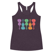 Load image into Gallery viewer, Colorful Fiddles- Women's Racerback Tank