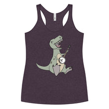 Load image into Gallery viewer, T-Rex Plays Banjo- Women's Racerback Tank