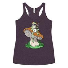 Load image into Gallery viewer, Frog Plays Banjo- Women's Racerback Tank