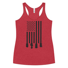 Load image into Gallery viewer, Flag Stocks in Blank- Women's Racerback Tank