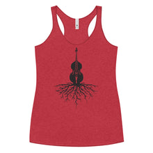 Load image into Gallery viewer, Upright Bass Roots in Blank- Women's Racerback Tank