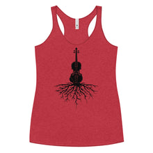 Load image into Gallery viewer, Fiddle Roots in Blank- Women's Racerback Tank