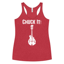 Load image into Gallery viewer, Chuck It! Mandolin in White- Women's Racerback Tank