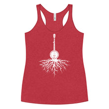 Load image into Gallery viewer, Banjo Roots in White- Women's Racerback Tank