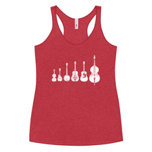 Load image into Gallery viewer, Bluegrass Instruments in White- Women's Racerback Tank