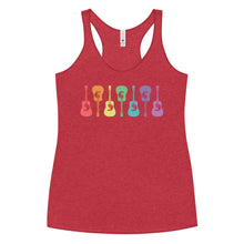 Load image into Gallery viewer, Colorful Guitars- Women's Racerback Tank