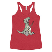 Load image into Gallery viewer, T-Rex Plays Banjo- Women's Racerback Tank