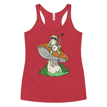 Load image into Gallery viewer, Frog Plays Banjo- Women's Racerback Tank