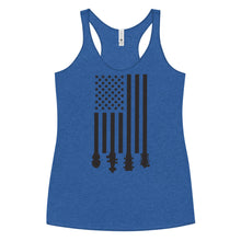 Load image into Gallery viewer, Flag Stocks in Blank- Women's Racerback Tank