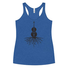 Load image into Gallery viewer, Upright Bass Roots in Blank- Women's Racerback Tank