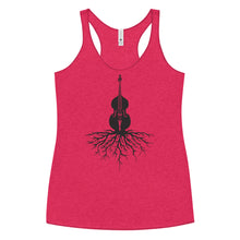 Load image into Gallery viewer, Upright Bass Roots in Blank- Women's Racerback Tank